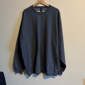 NWOT Gildan 3XL Soft Style Dark Heather Crewneck Sweatshirt